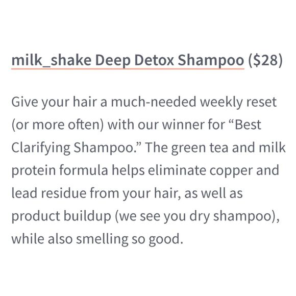 MILK_SHAKE Deep Detox Shampoo Residue Build Up Removal Italy 10.1 fl. oz. NEW - Picture 2 of 6